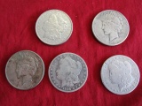 (5) SILVER DOLLARS