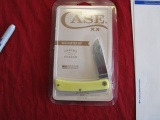 CASE SOD BUSTER JR YELLOW HANDLE 2 BLADE, NEW