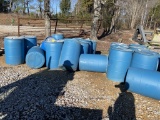 (25) 55 Gal Plastic Barrells