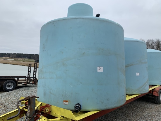2500 Gallon Poly Tank - Water