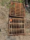 2 Cast Iron Drain Covers
