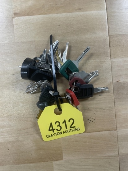 Set of 24 Heavy Equipment Keys