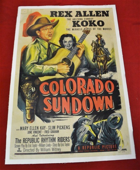 "Colorado Sundown" *Linenbacked* Movie Poster
