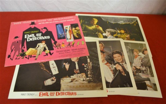 Walt Disney "Emil and The Detectives" Lobby Cards