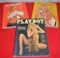 3 Old Playboy Magazines