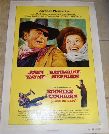 "Rooster Cogburn" One Page *Linenbacked* Poster