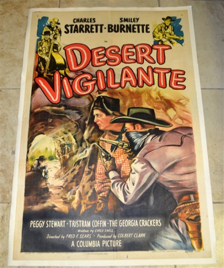 "Desert Vigilante" One Page *Linenbacked* Poster