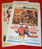 2 John Wayne One Sheet Movie Posters