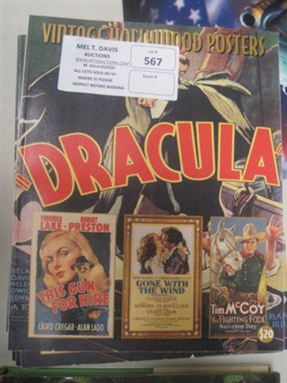 Dracula Poster books& horror movie book