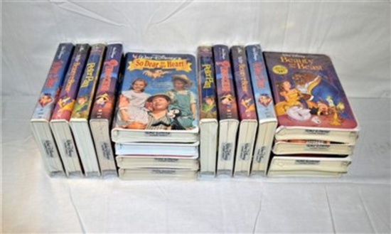 16 Unopened Disney VHS Tapes