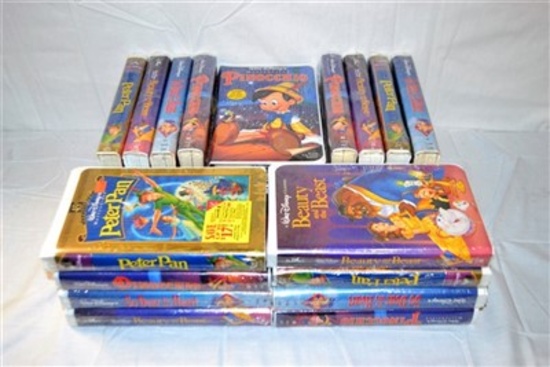 20 Unopened Disney VHS Tapes