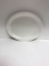 Oval white plate