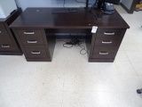 DESK W/2 DRAWER LATERAL FILE (X2)