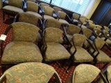 CAPTAIN CHAIRS CASTERED GREEN (8X)