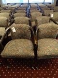 CAPTAIN CHAIRS CASTERED GREEN (20X)