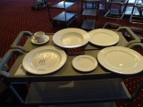 DUDSON CHINA ENGLAND DINNER PLATE, SALAD PLATE, BREAD PLATE, SOUP/SALAD PLATE, CUP & SAUCER