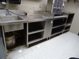 S/S COUNTER W/SINK & WATER