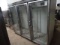 3 DOOR GLASS REFRIGERATOR W/NEW COMPRESSOR