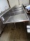 S/S 3 BAY SINK W/WINGS & FAUCET