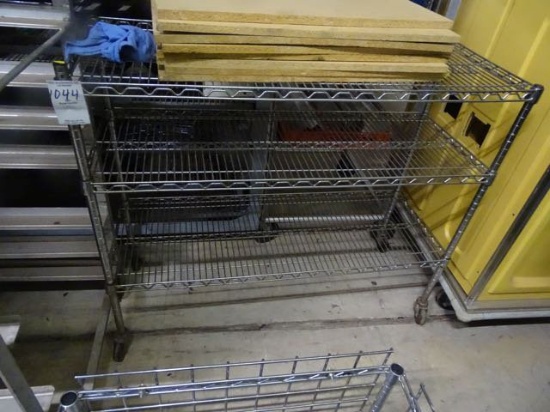 3 TIER WIRE RACK CASTERED
