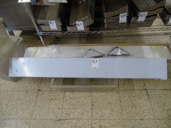 PREP TABLE, CUTTING BOARD & S/S SHELF (X2)