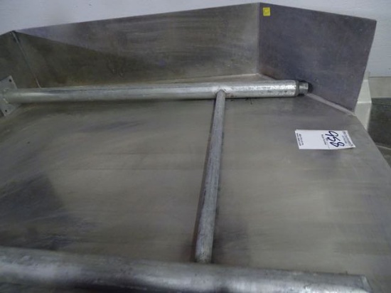 S/S DISH TABLE 6’ CLEAN SIDE