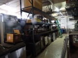 PALLET RACKS (X3) SECTIONS CAN NOT TAKE UNTIL STUFF IS OFF