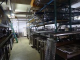 PALLET RACKS (X3) SECTIONS CAN NOT TAKE UNTIL STUFF IS OFF