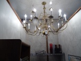 BRASS CHANDELIER MULTI LIGHT
