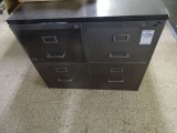2 DRAWER FILE CABINETS W/TOP