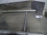 S/S DISH TABLE 6’ CLEAN SIDE