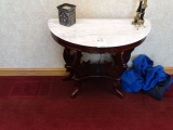 MARBLE TOP TABLE NO CONTENTS