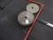 2” WEIGHT PLATES (6-45#) & 1 PLATE RACK (X7)