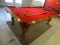 OLHAUSE POOL TABLE W/BALLS & CUE