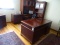 DESK CREDENZA HUTCH, 2 DR LATERAL, EXC CHAIR, COFFEE TABLE, 4-SIDE CHAIRS,