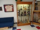 TROPHY CASES & COLLECTABLE FRAMED SHIRT (X3)