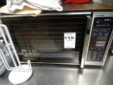 PANASONIC MICROWAVE, WATER CAN, 3-4HOLE TOASTERS, HAMILTON BEACH OVEN, MINI REFRIGERATOR,