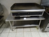 SOUTH BEND FLAT TOP GRILL W/EQUIPMENT STAND