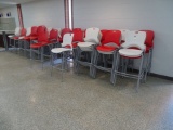 PUB HIGH STOOLS ORANGE & WHITE (X68)