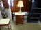 LAMP TABLE & LAMP (X2)