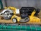 DEWALT 18V 6 ½” CIRCULAR SAW, RECHARGEABLE LIGHT, FLASH LIGHT & BITS