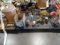 OIL LAMPS, TORCH, EAGLES, WOLF, FIRE HOSE, STEINS, CLOCK & MISC