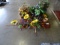 GREENERY W/FLORAL & FLOWER POTS