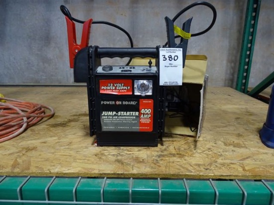 POWER ON BOARD JUMP STARTER 400AMP W/260SSI AIR COMPRESSOR