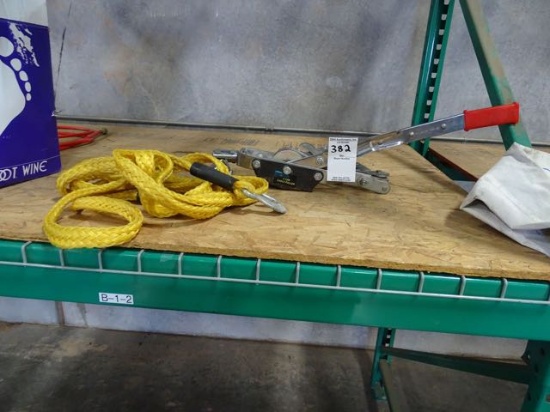 4 TON CABLE PULLER W/TOW STRAP