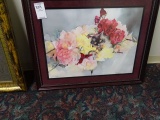 ART, BLACK CAT IN FLOWERS 517/950