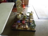 KING GASPAR, FOX, ANGLE, ROOSTER, DECORATIVE JUGS, DECORATIVE PLATE & MISC