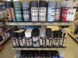 AUTO PAINTS & TRACTOR PAINTS, PRIMERS & UNDER COATING W/DISPLAY (X89)