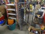 STORE FIXTURE RACK CASTERED
