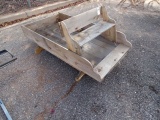 WOOD BED W/BENCH SEAT